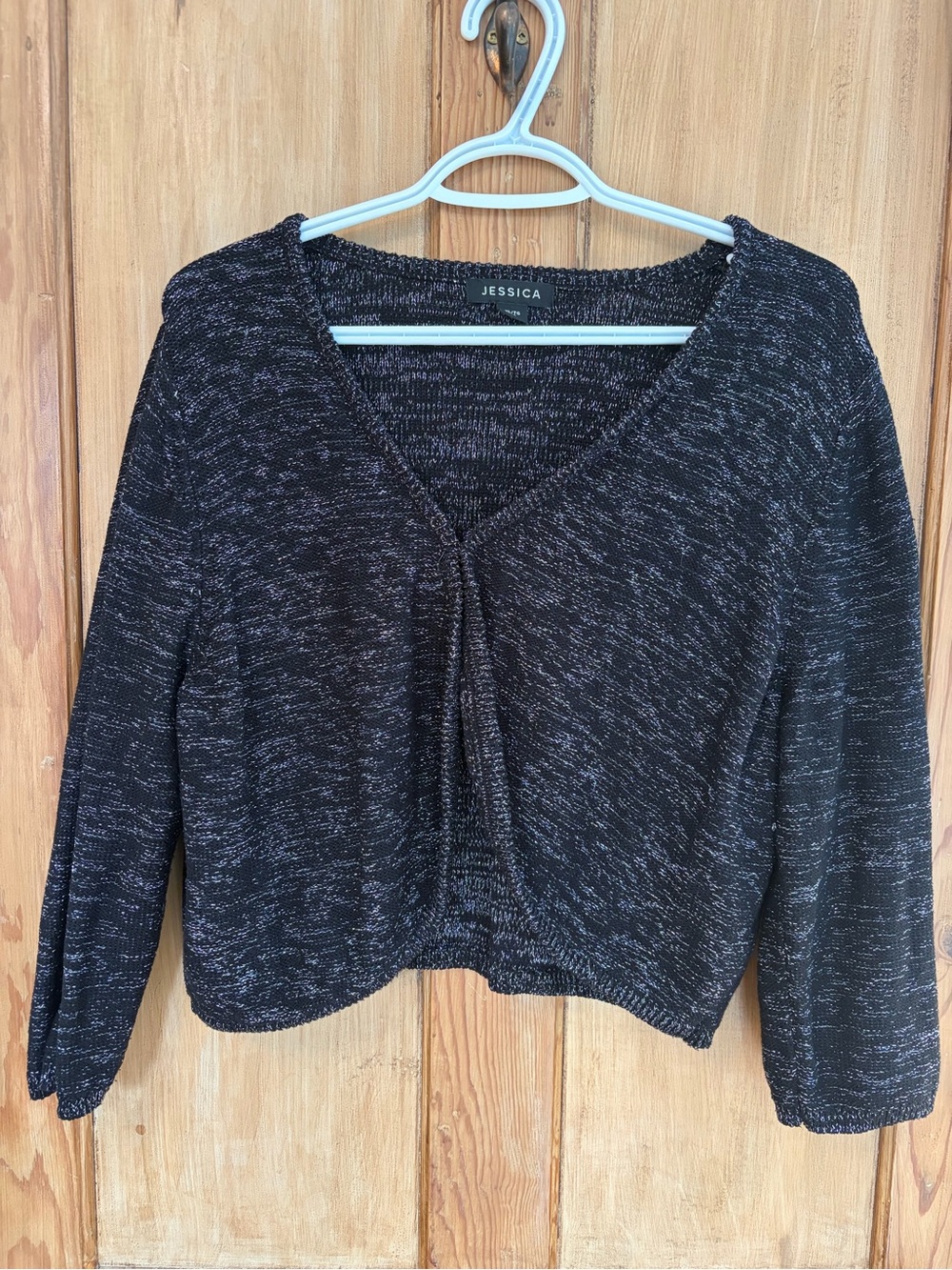 Jessica Black Marled bolero Sweater